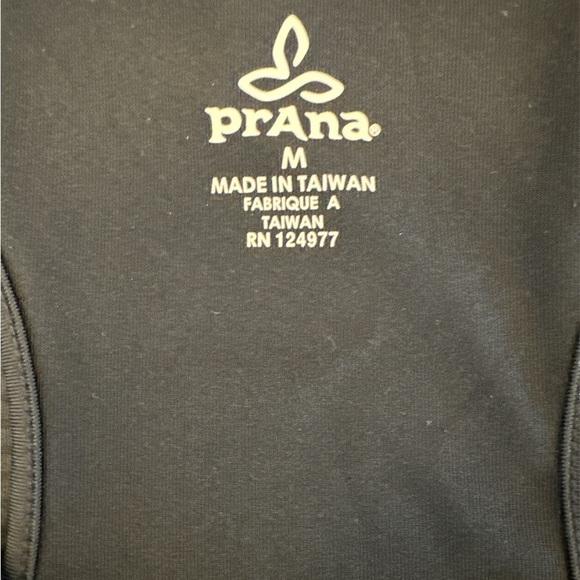 Prana Two Layer‎ Workout Tank BlackGray Striped Excellent Medium - Picture 4 of 4